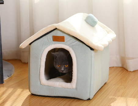 Warm Closed Kennel House for Pets 2